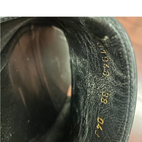 Gucci Malaga Kid Horsebit Black Leather Sandals Sz 8 - Picture 6 of 12